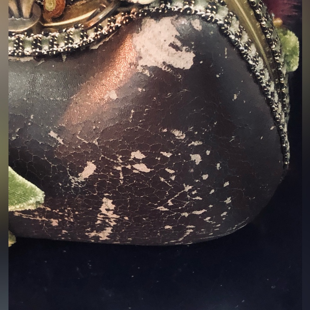 ((SPECIAL PURSE For VERY SPECIAL FRIEND)) Mary Frances Velvet FloraL Women's BAG - Picture 13 of 14